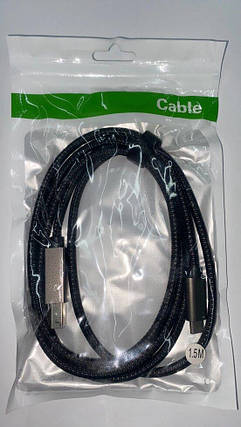 Кабель для принтера Type-C to Type-B 1.5 м, фото 3