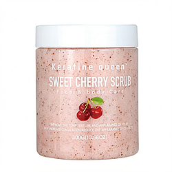 Скраб для тіла з ароматом вишні Keratine Queen, 300 г