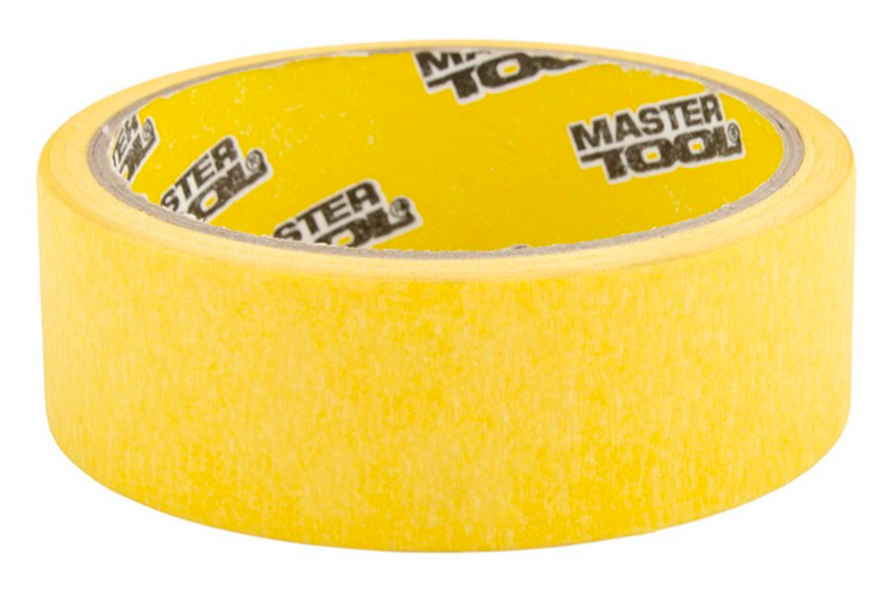 Стрічка малярська Mastertool 30 мм х 20 м жовта (79-9902) (9 шт.), фото 1