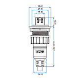 Герметична панельна USB розетка YU-USB3-JSX-01-001 CNLINKO, фото 5