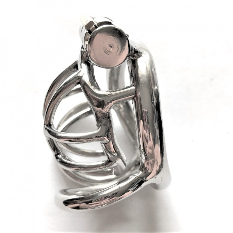 Latest stainless steel chastity device ZS126, фото 1