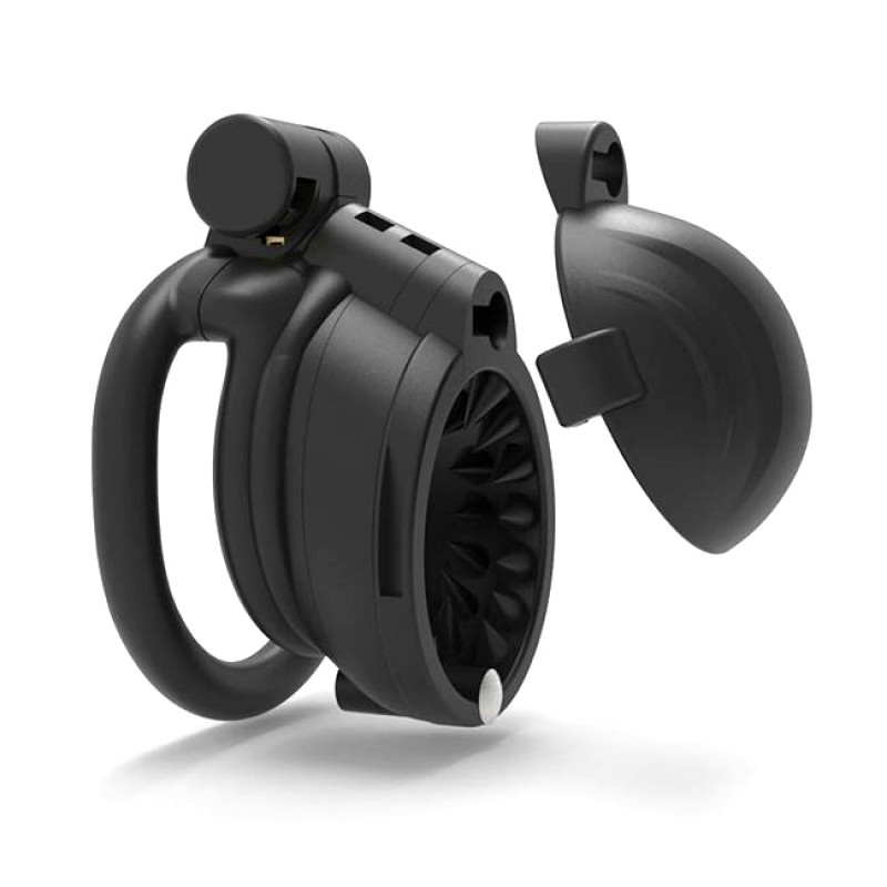 Пояс вірності для чоловіків 3D Honeycomb Chastity Cage Black, фото 1