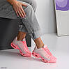 Легкі яскраві рожеві текстильні пудрові кросівки, фото 5