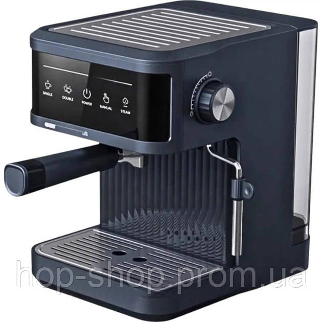 Кавоварка рожева Crownberg CB-1571 1200Вт кухонна кавоварка з резервуаром 1.8л і сенсорним дисплеєм GC-37, фото 1