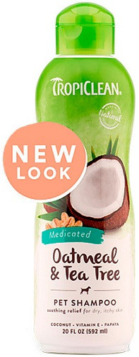 202160 TropiClean Oatmeal-Tee Tree Шампунь лікувальний, 592 мл