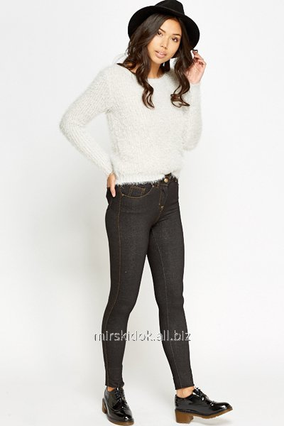 Джеггінси джинсові леґінси жіночі з високою посадкою, є на високий ріст