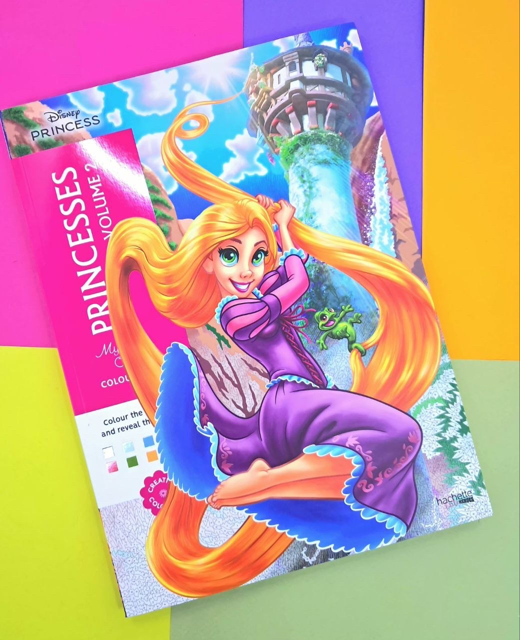 Розмальовка Дісней за номерами 100 аркушів Принцеси ТОМ 2 Hachette, фото 1