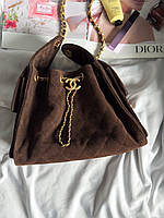 Chanel 27 Mini Handbag Chocolate/Gold