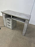 Стіл для майстра манікюру СМ200-19_MR робочий стіл з розетками тумбою на 3 ящики і карго, фото 2