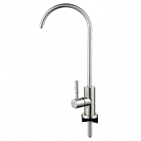 Кран для питної води з нержавіючої сталі Platinum Wasser Modern SUS 304 одноважільний матовий для осмосу