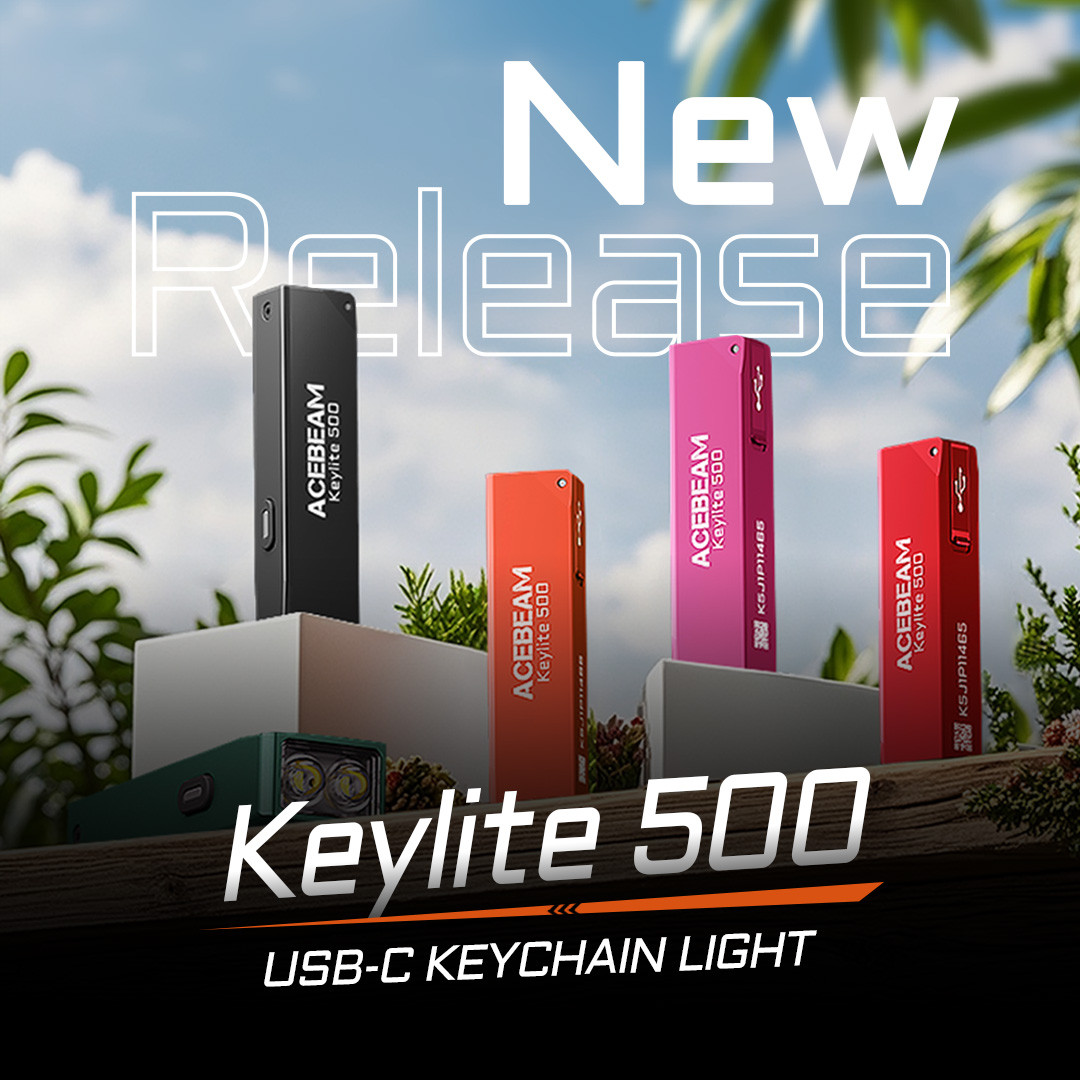Міні ліхтарик ACEBEAM Keylite 500 (500LM, 1000mAh, USB-C, IP66, Темляк), фото 1