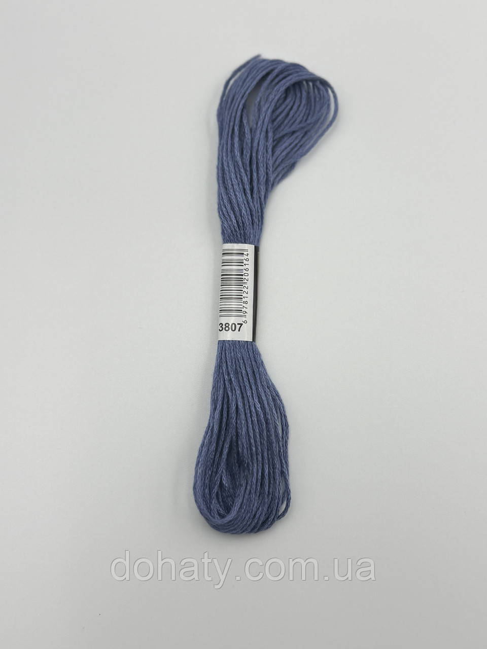 Нитки муліне 3807 Волошковий синій - інтенсивний для вишивання, фото 1