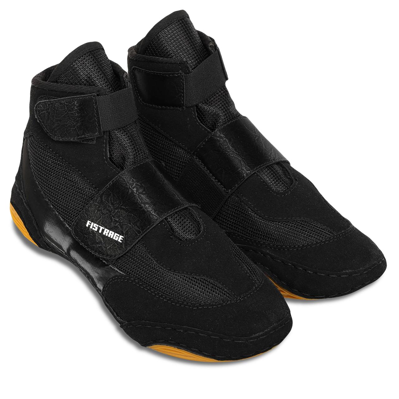 Борцівки взуття для боротьби дитячі FISTRAGE VL-7802  (32 Чорний), фото 1