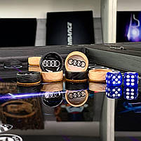 Нарди зі скла 50×24×6см логотип авто, фото 3