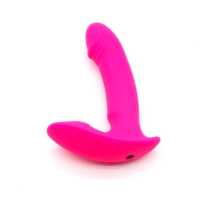 Брутальний вібратор - стимулятор точки G або ануса - Рожевий (10 режимів вібрації) - Вібратори, фото 1