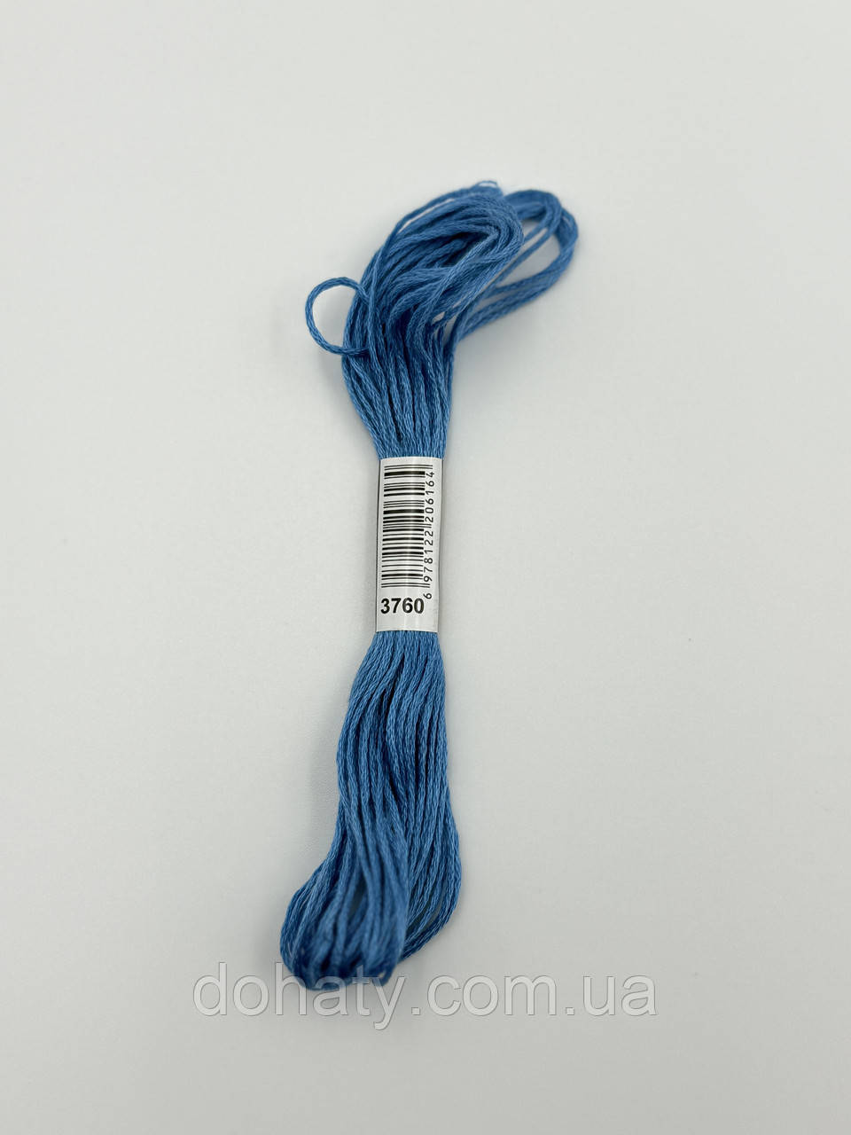 Нитки муліне 3760 Середній Wedgwood - прохолодний для вишивання, фото 1