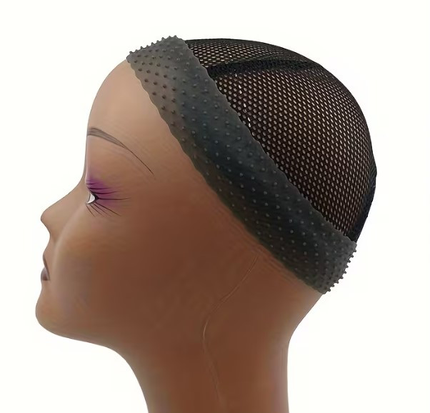 Силіконова пов’язка на голову для фіксації та надійного кріплення перуки 22 см ширина 4см висота тягнеться М Темно-сірий колір, фото 1