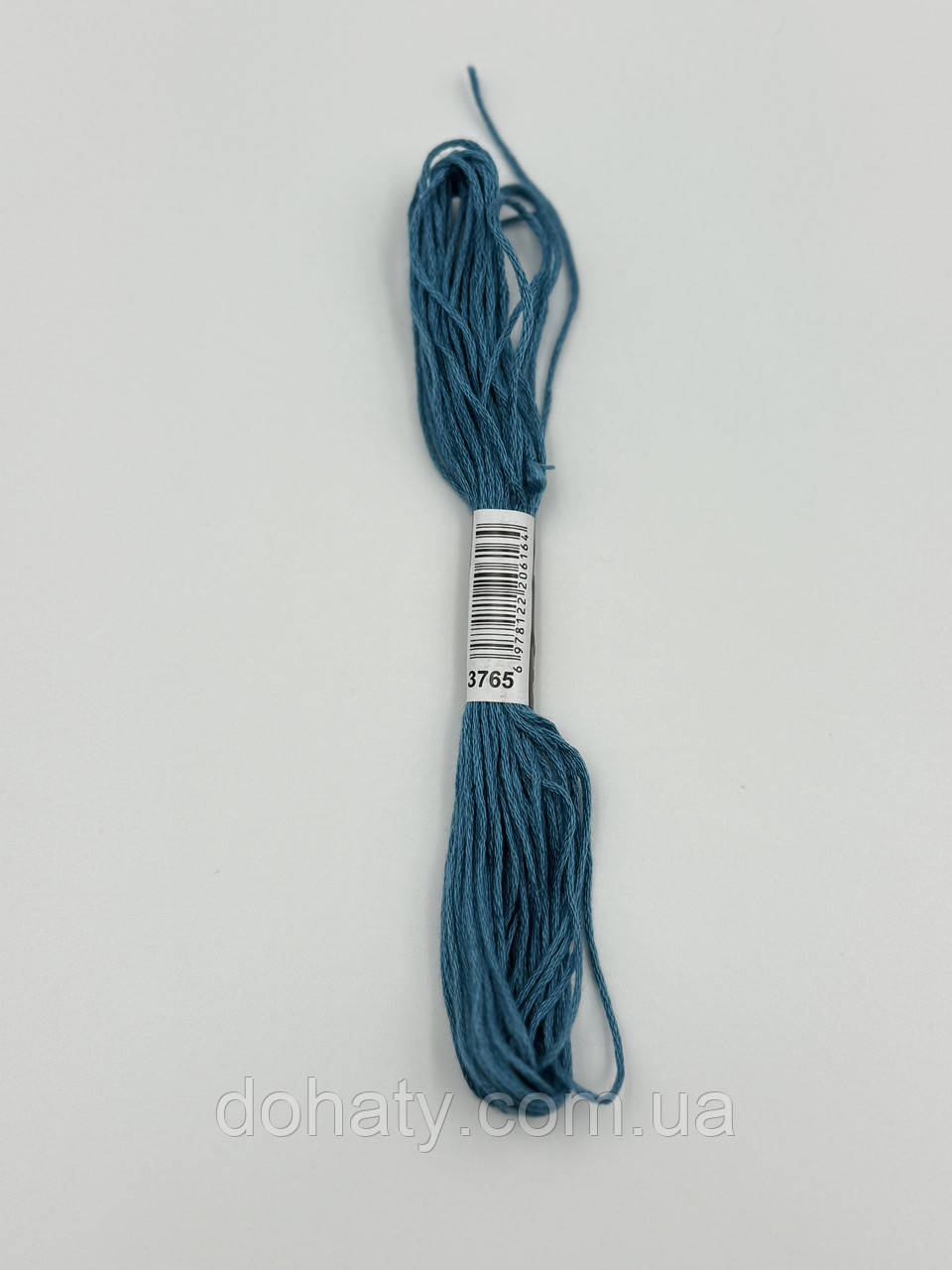 Нитки муліне 3765 Дуже темний Peacock Blue - насичений для вишивання, фото 1