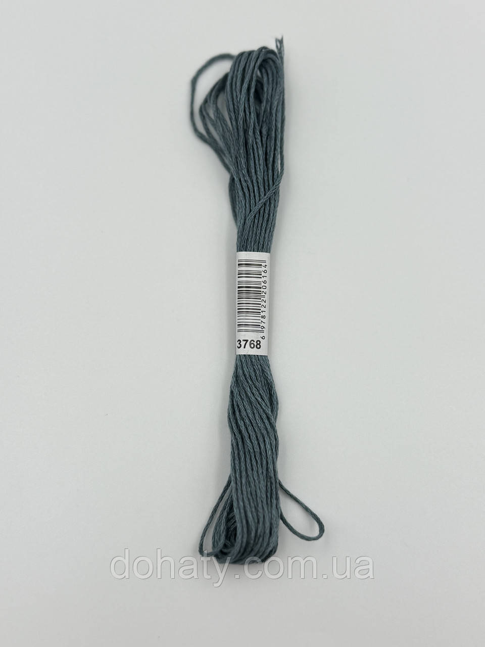 Нитки муліне 3768 Сіро-блакитний темний - стриманий для вишивання, фото 1