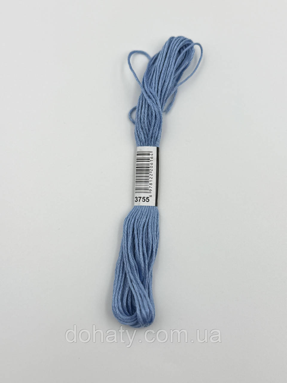 Нитки муліне 3755 Античний синьо-сірий світлий - спокійний для вишивання, фото 1