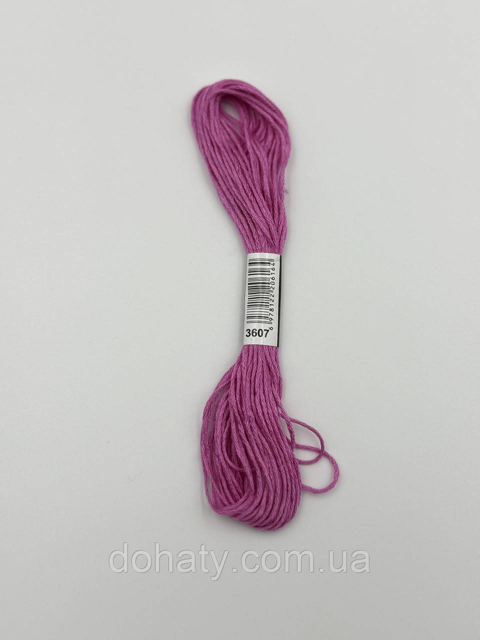 Нитки муліне 3607 Рожевий темний - насичений для вишивання, фото 1
