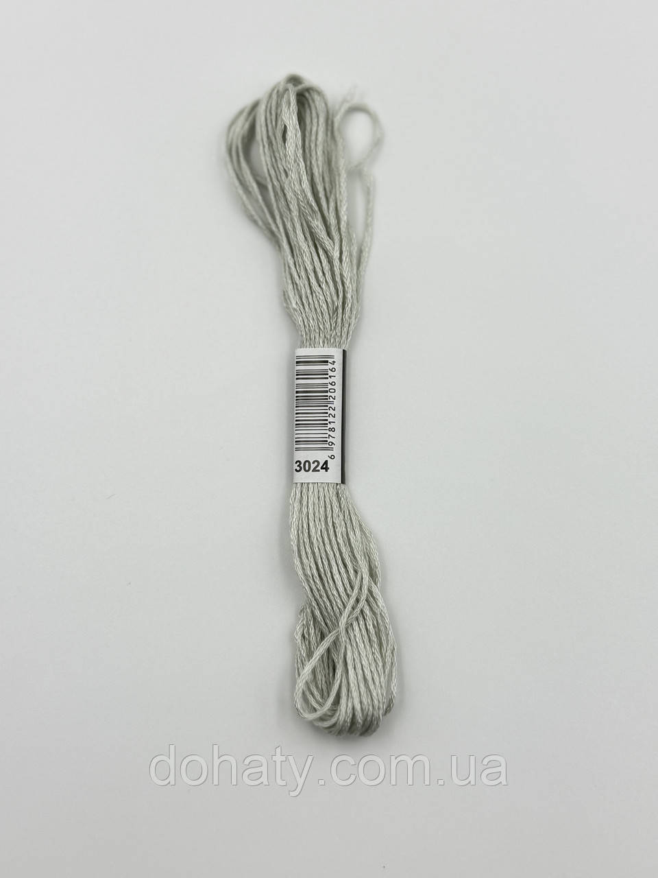 Нитки муліне 3024 Дуже світло‑бурий сірий для вишивання, фото 1