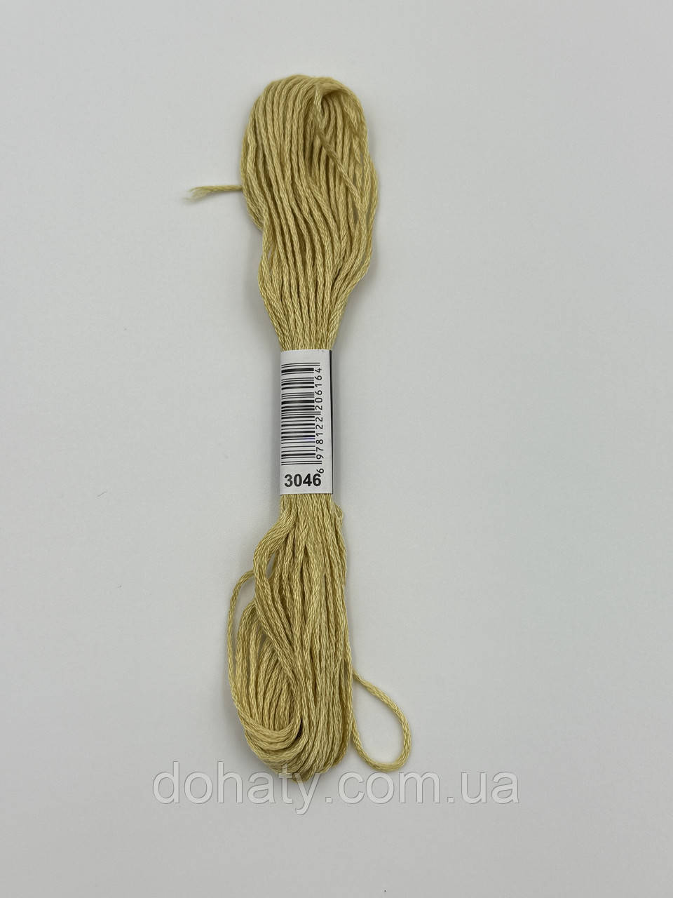 Нитки муліне 3046 Жовто‑бежевий середній для вишивання, фото 1