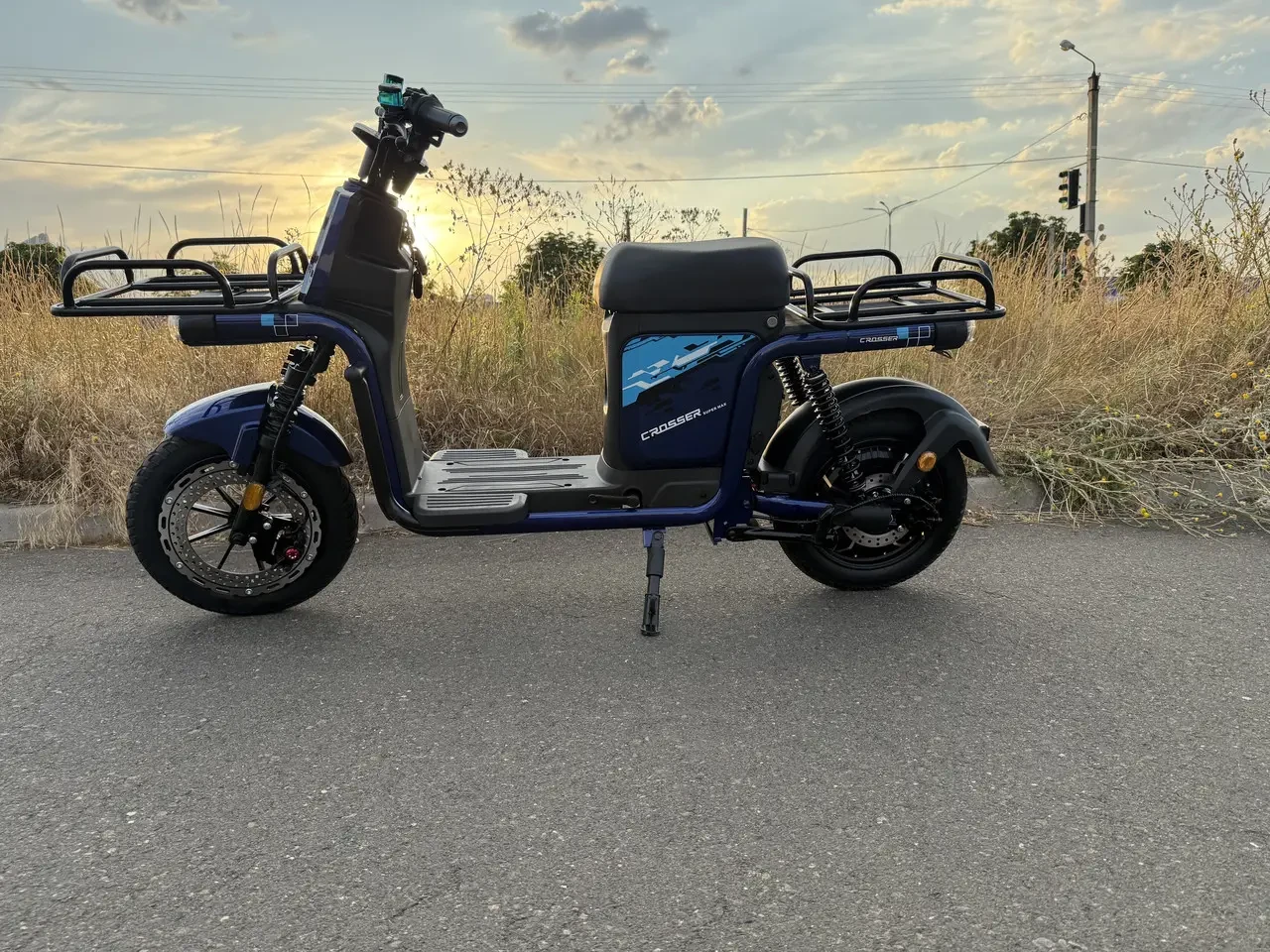 Велоскутер Crosser MAX літій батарея 60V/30AH/1200W 2026, фото 1