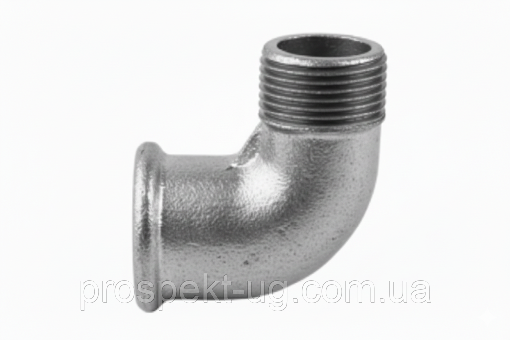 Коліно чавунне оцинковане 2" (Ду50) ВЗ, фото 1