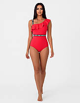 ОПТКупальник слитный Samegame 582 Дана коралловый (В НАЛИЧИИ ТОЛЬКО 44 46 48 50 52 УКР р-ры), фото 3