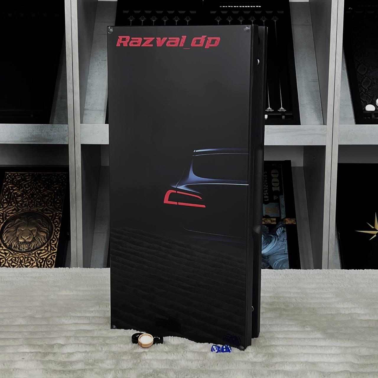 Нарди скляні 50х25см Tesla персоналізовані, фото 1