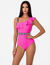 ОПТКупальник слитный Samegame 582 Дана розовый (В НАЛИЧИИ ТОЛЬКО 44 46 48 50 52 УКР р-ры), фото 4