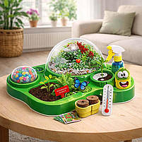 Ігровий набір для вирощування рослин Danko Toys Home Florarium HFL-01-01 — дитячий флораріум, міні-сад, експерименти для дітей, фото 3