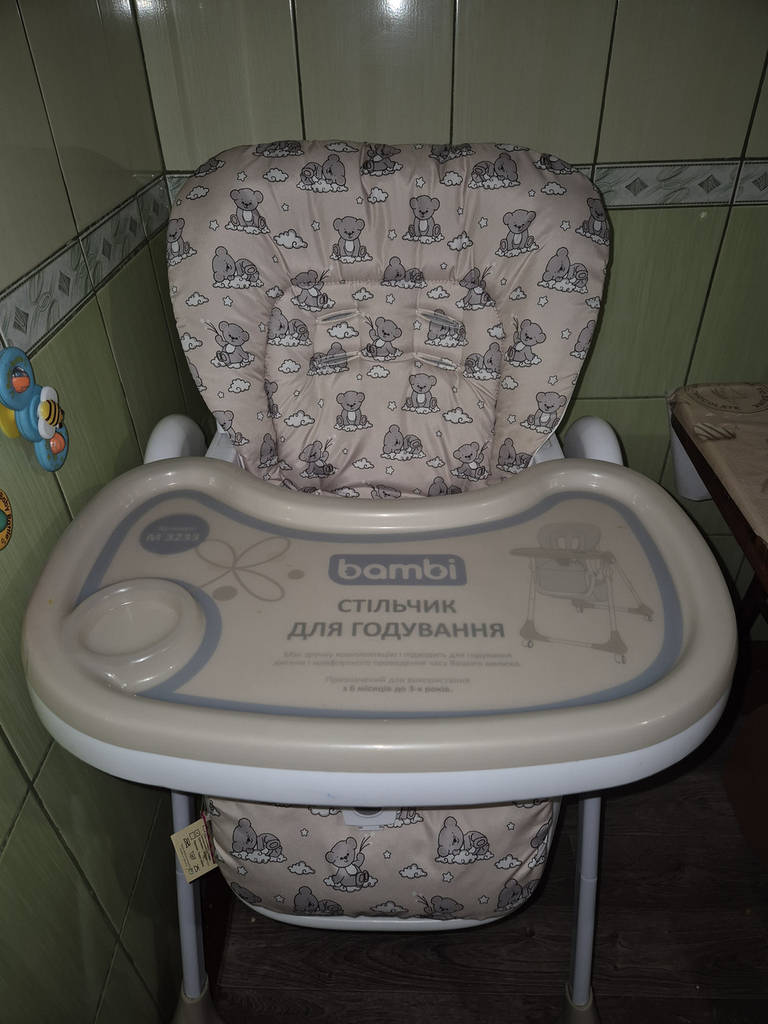 Чохол на стільчик для годування Bambi M 3233 плащівка Ведмедики на бежевому DavLu (B-00012) - фото покупців 1