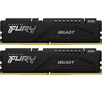 Модуль пам'яті DDR5 32GB (2x16GB) 6000 MHz Beast Black EXPO Kingston Fury (KF560C30BBEK2-32) Новий!