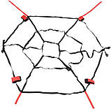 Бдсм фіксатор до ліжка / Бондаж для фіксації "павутина", фото 5