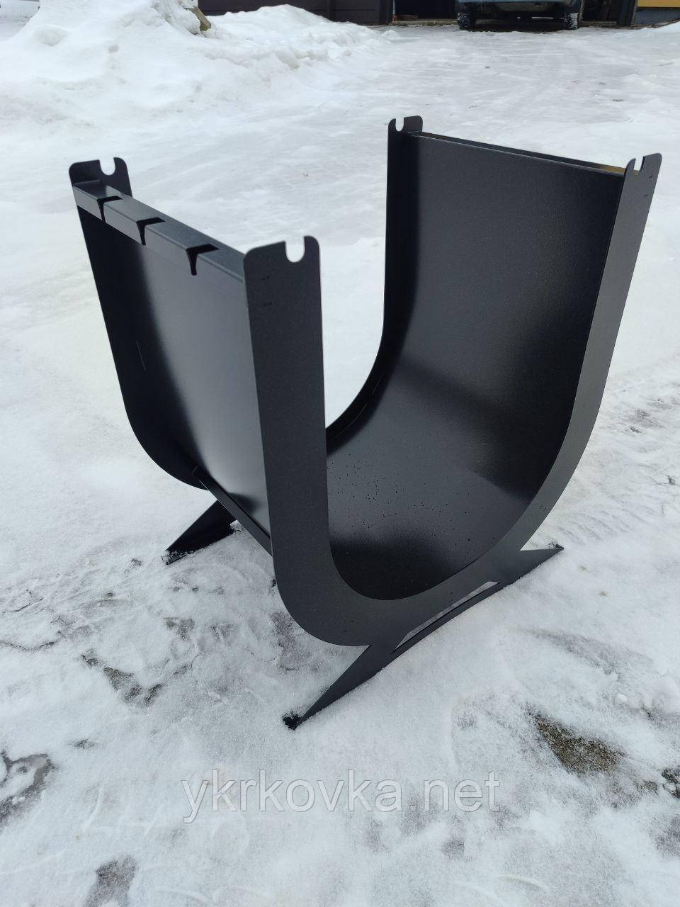 Дровниця металева чорна LOFT, фото 1