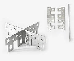 Туристична підставка D1 — кронштейн для спиртівки та спиртової пальника, 2 пластини, похідна міні-підставка solve