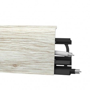 Плінтус ПВХ Arbiton INDO 135 Дуб Платиновий 70x2500 мм, фото 1