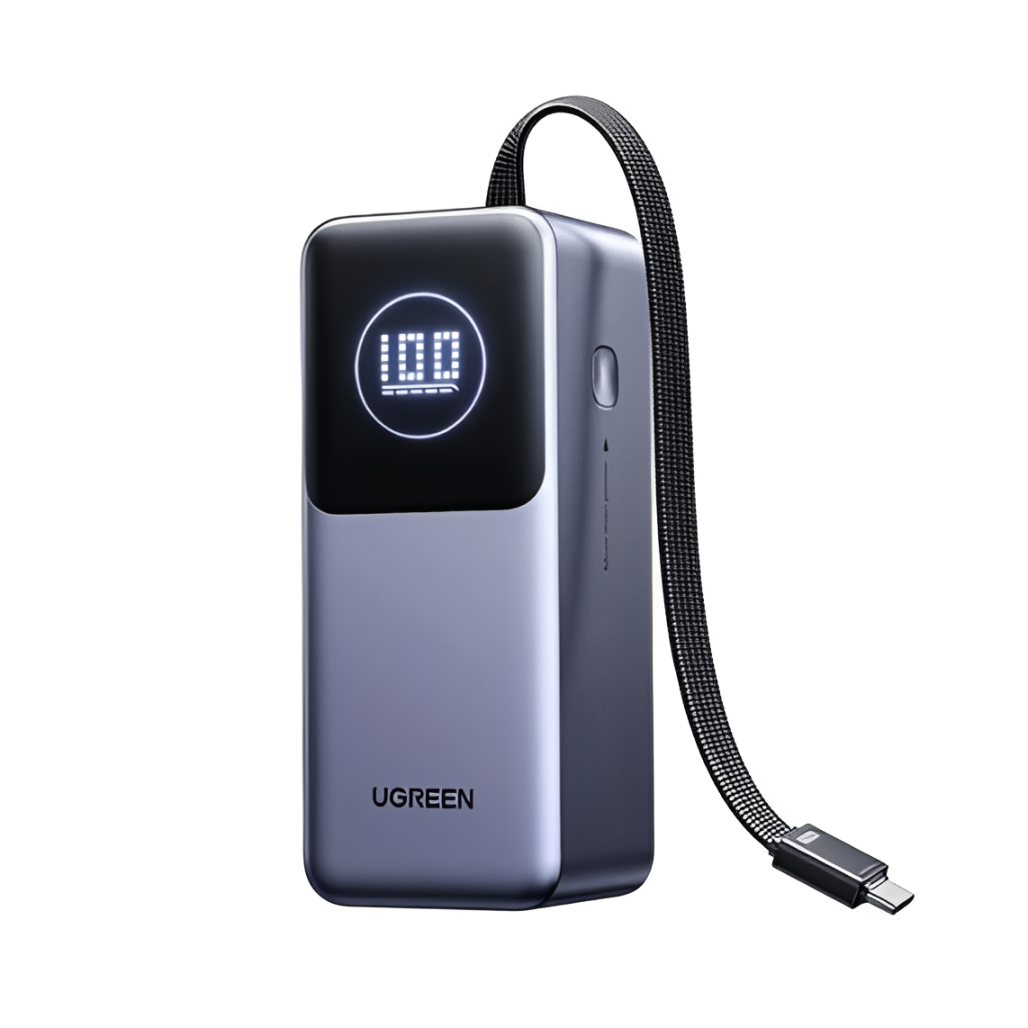 Повербанк універсальний Ugreen PB723 ємністю 20000 мАгод портативна батарея з потужністю заряджання 130 Вт і дисплеєм, фото 1