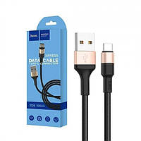 Кабель Type-C плетений, Чорний X26, арт. 23591 Hoco