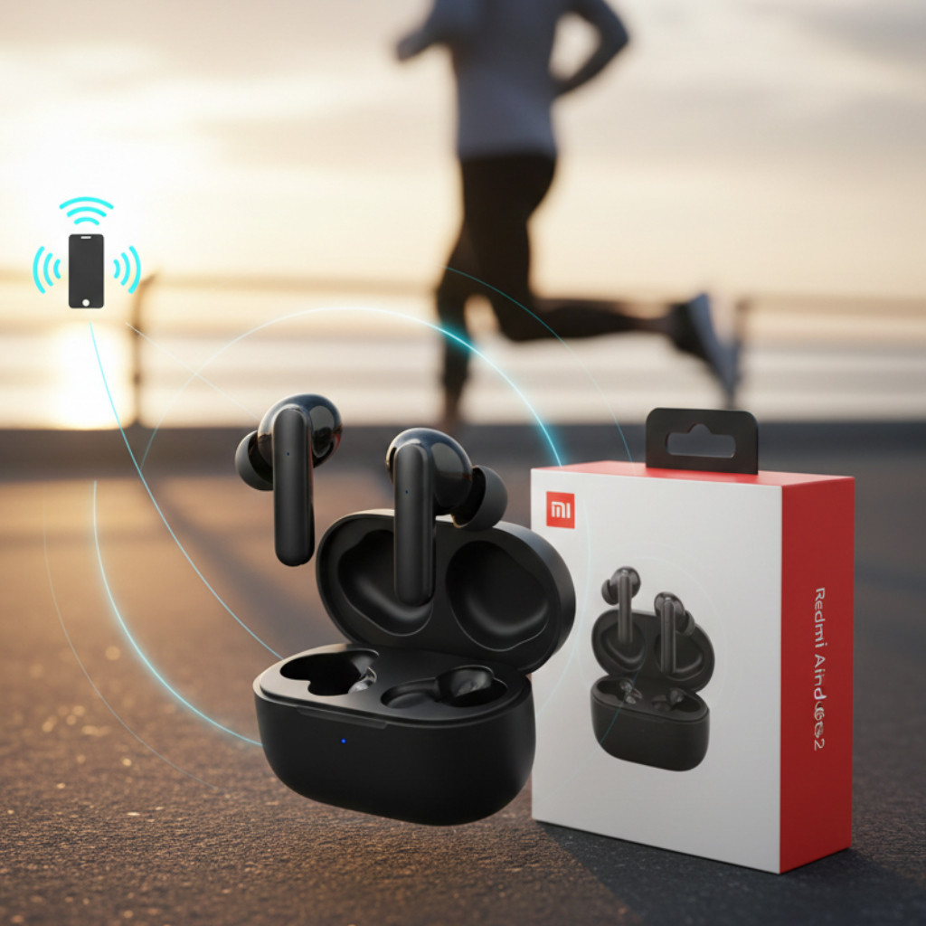 Бездротові навушники AirDots A6s Black TWS, фото 1