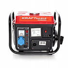 Генератор бензиновий 1,2 кВт Kraft&Dele KD109 12/230В, 2-тактний, однофазний, ручний запуск, бак 4 л, 10 годин роботи (Польща), фото 6