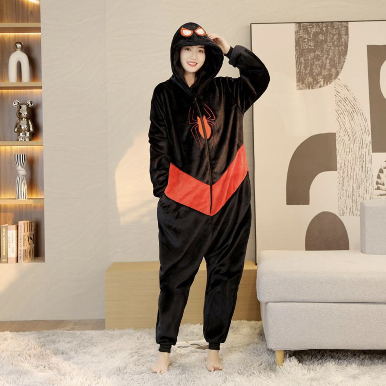 Піжама кігурумі Jamboo Людина-павук Майлз Моралес XL (175-185 см), фото 1