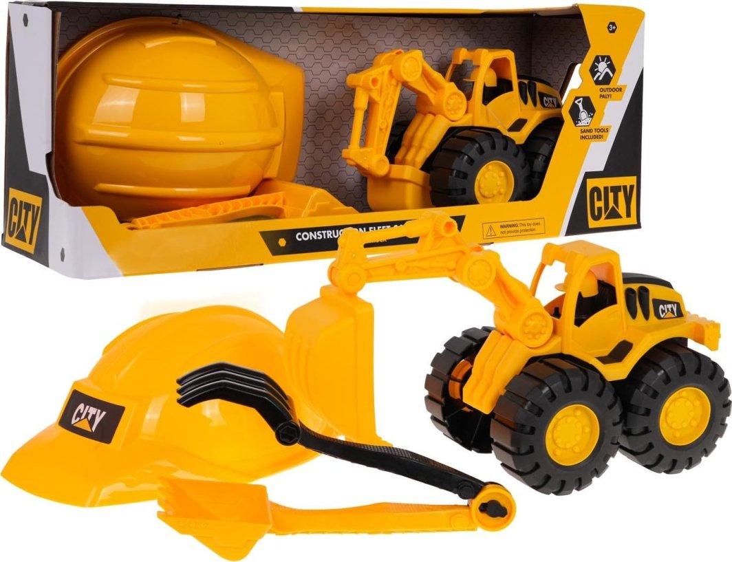Дитячий набір екскаватора + каска ZAU.G3104-3, фото 1