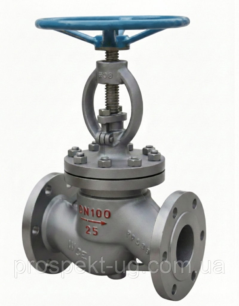 Вентиль сталевий 15с18нж Ду50 Ру25 фланцевий, фото 1