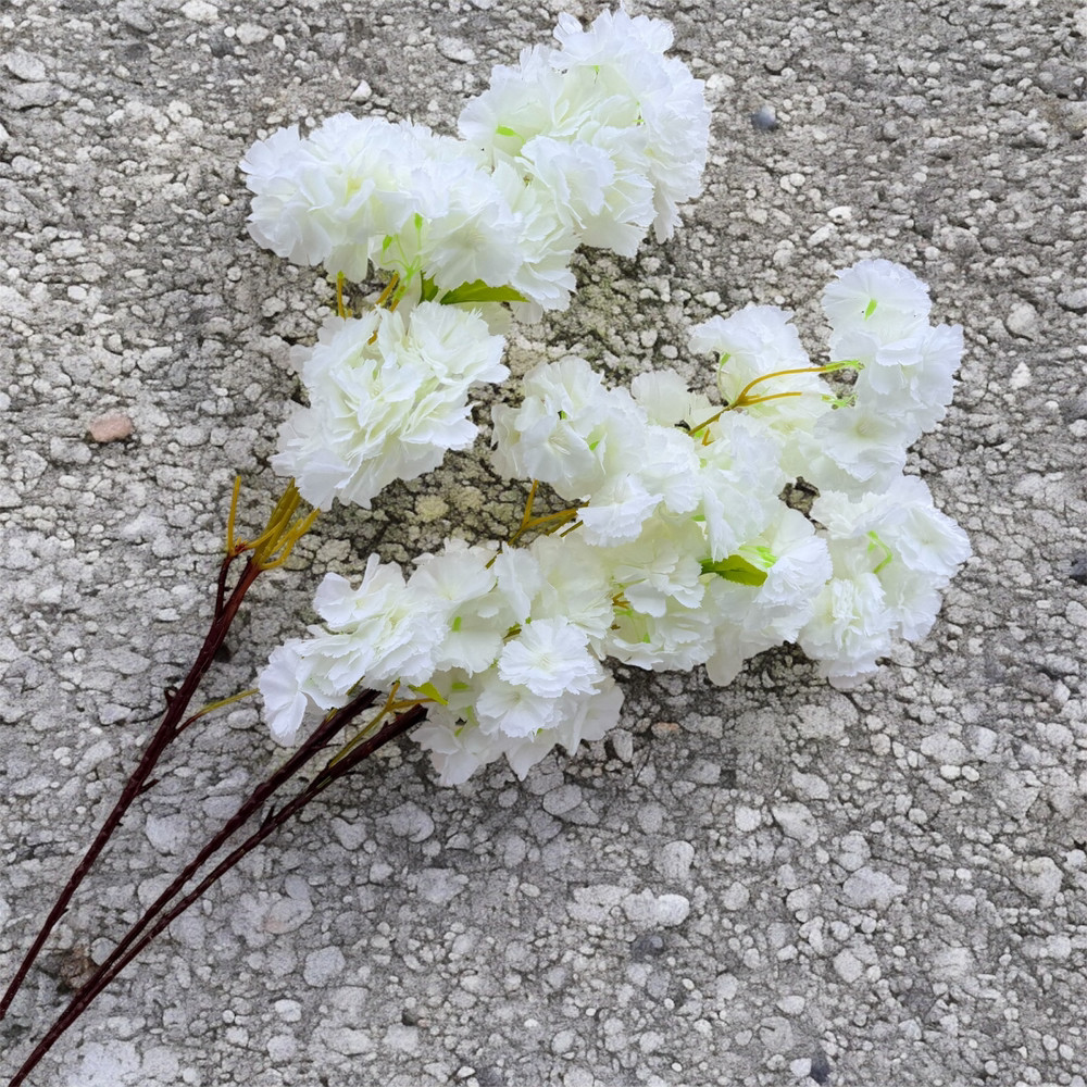 Штучна гілка сакури 100 см — декоративні квіти для інтер’єру та фотозон, фото 1