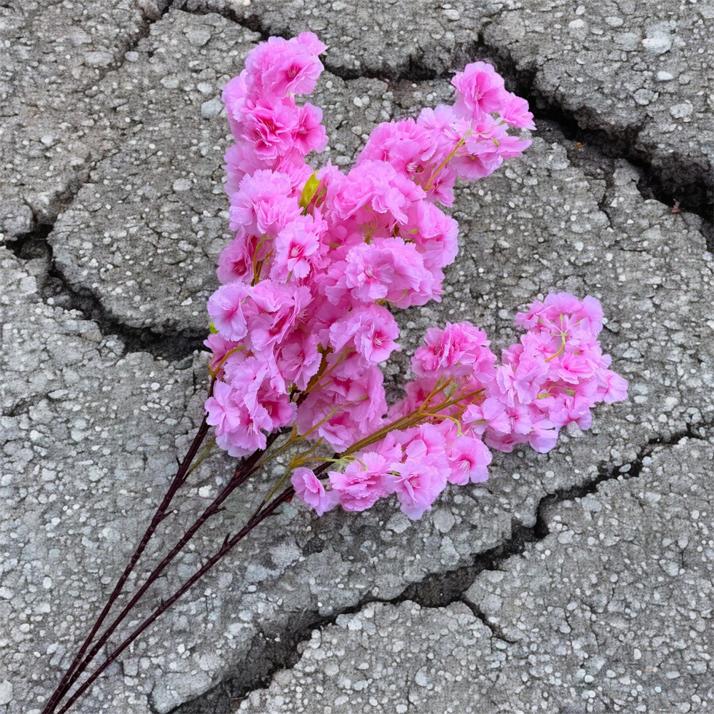 Штучна гілка сакура 100 см рожева, фото 1