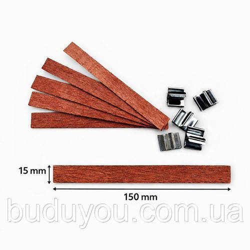 Дерев'яний гніт з тримачем 15х150 мм, фото 1