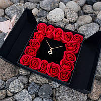 Подарунковий набір ланцюжок з кулоном "I love you"